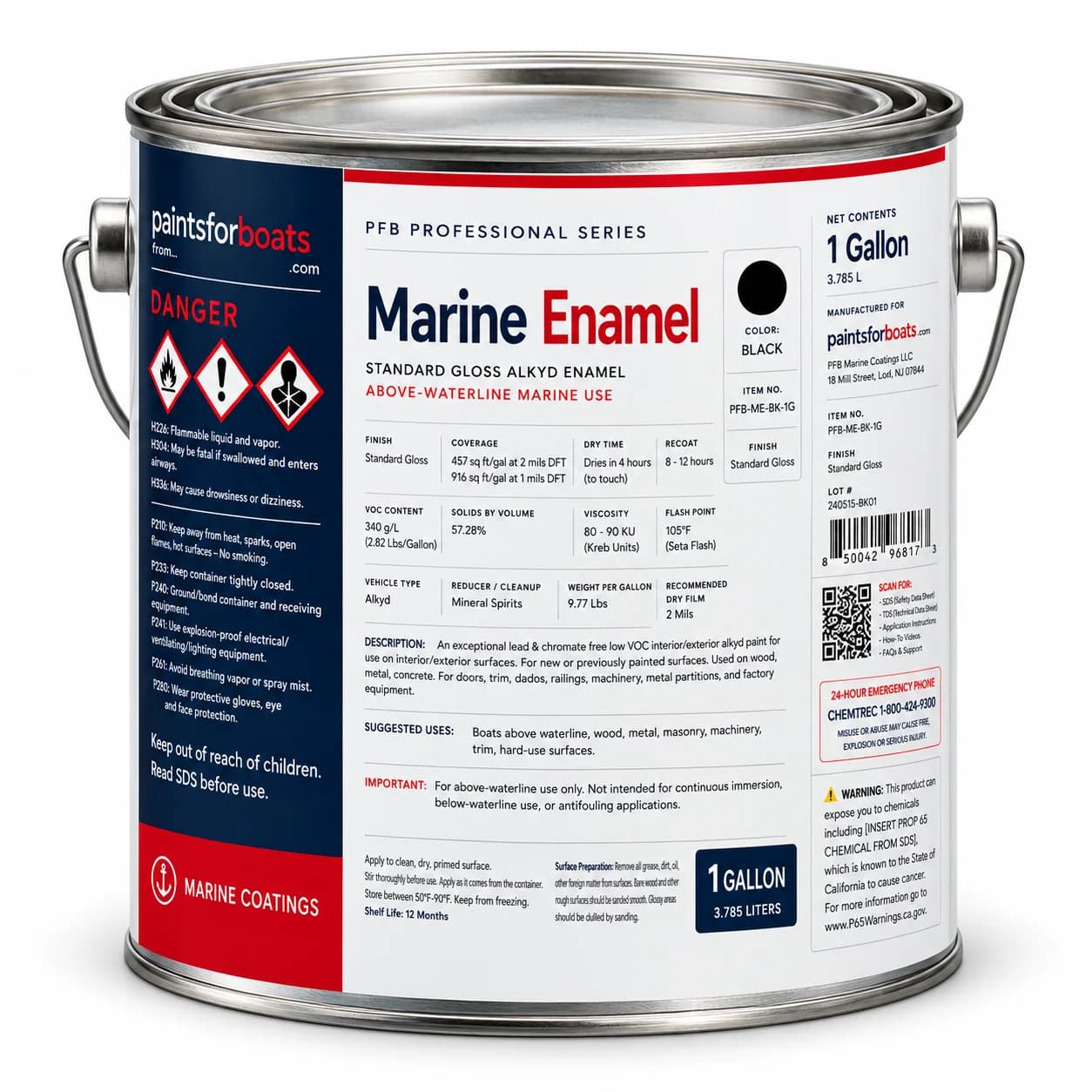 PFB Marine Enamel Standard Gloss product can