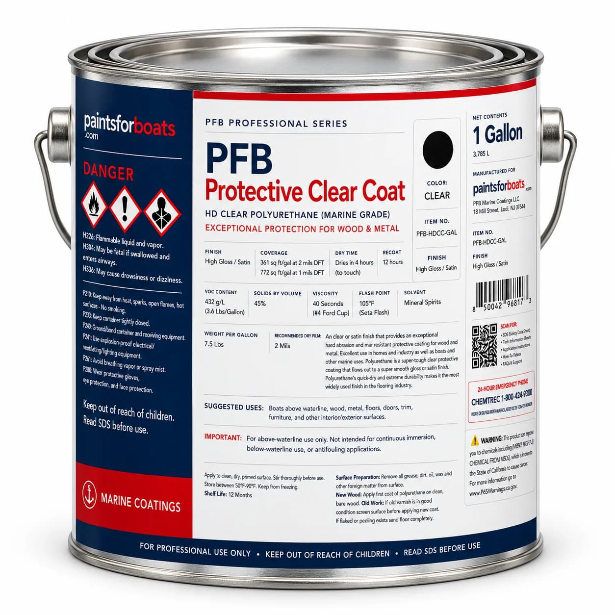 PFB Protective Clear Coat product can